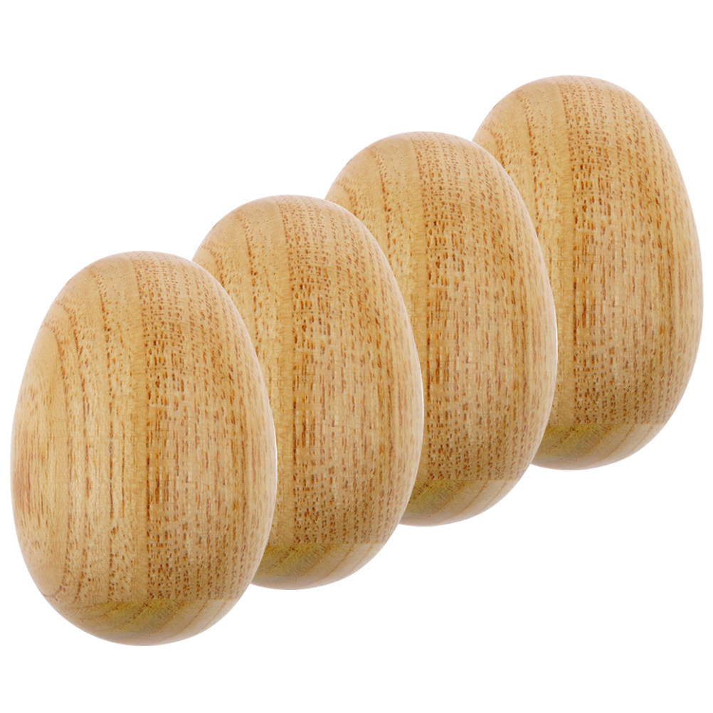 Musical Instrument Groups - 4Pcs Natural Wood Egg Maracas Shakers