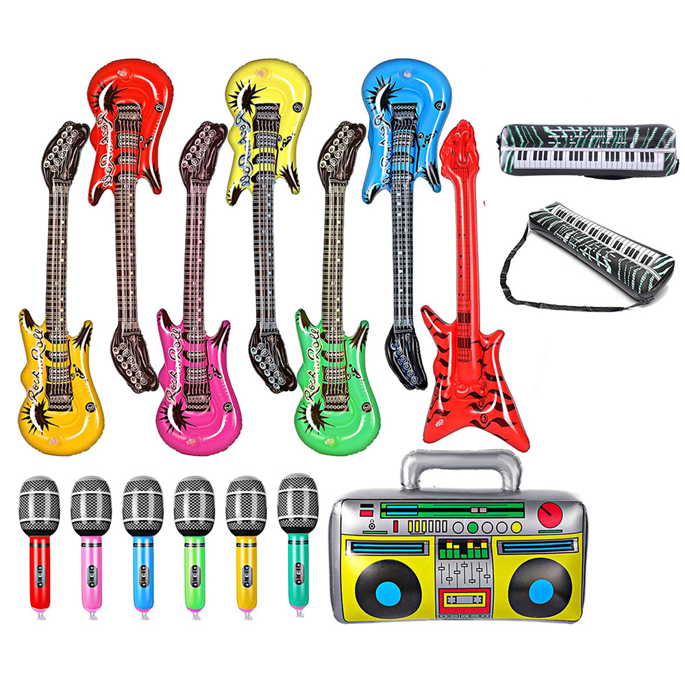 Inflatable Instruments Toy Set - Musical Instrument You Blow 评论和价格
