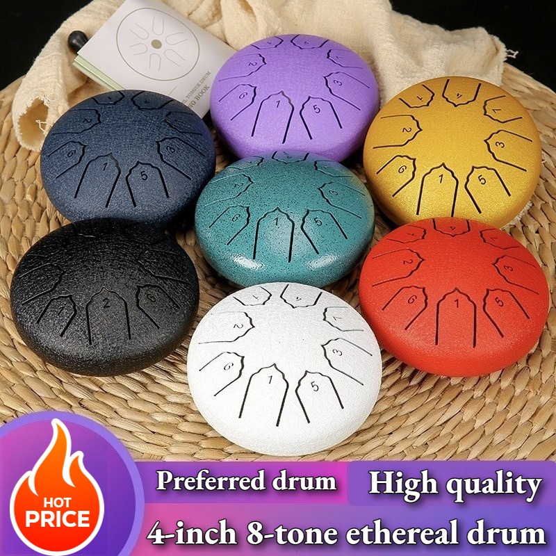 Mini Steel Tongue Drum 4 Inch  - Musical Instrument Family 评论和价格
