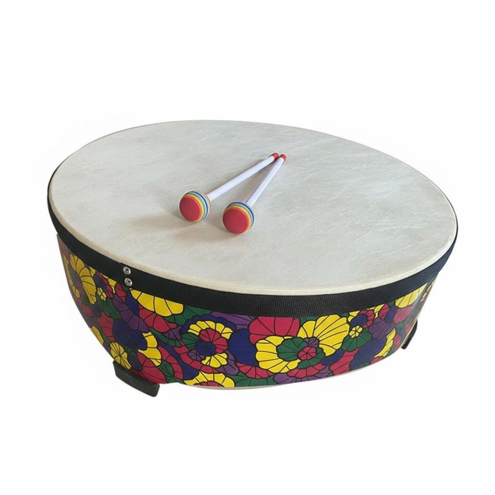 22 Inch Wooden Kids Floor Drum - Musical Instrument Groups 评论和价格