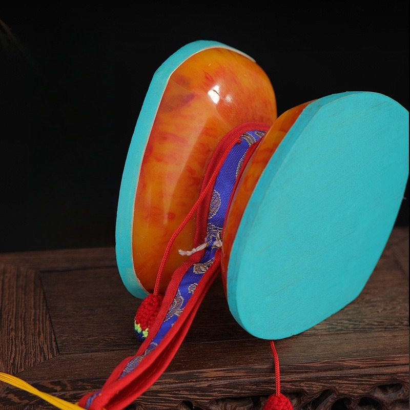 12CM Nepalese Hand Drums With  - Tambourine Hand Drum 评论和价格