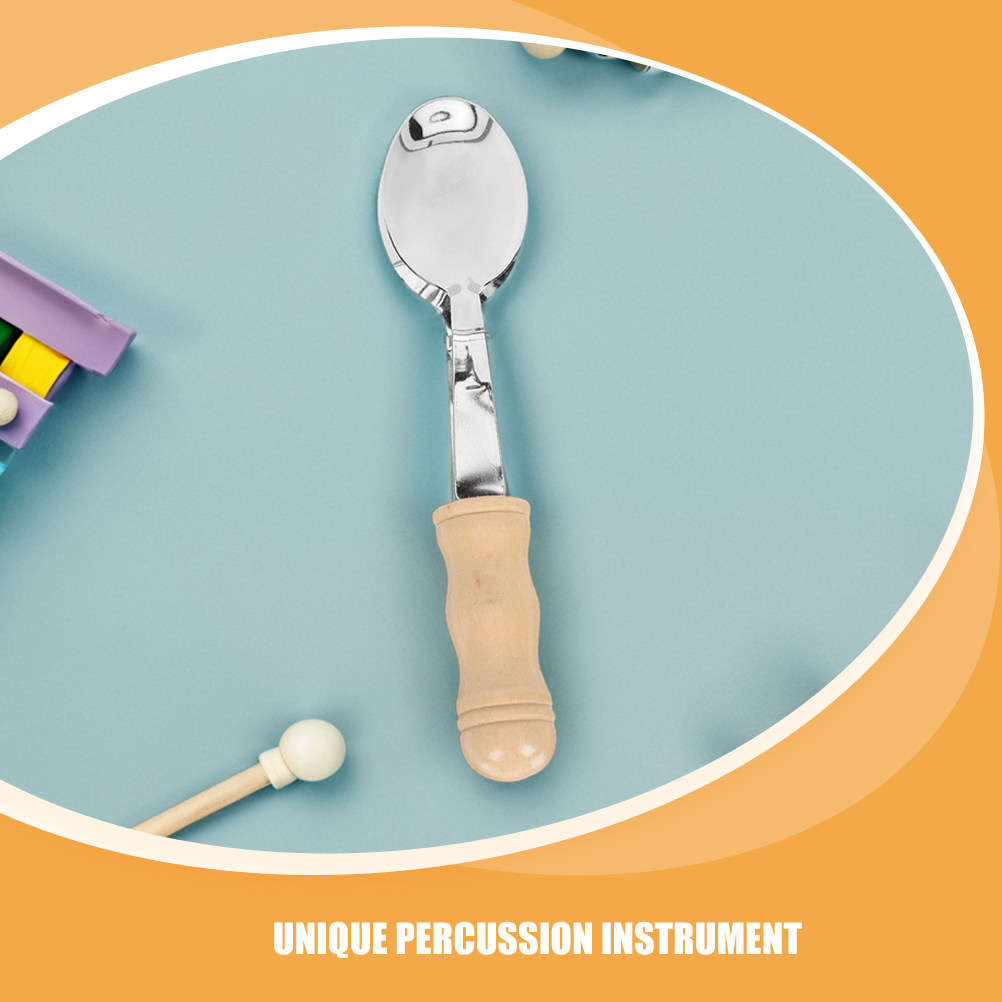 2Pcs Musical Spoons Metal Folk - Musical Instrument Family 评论和价格