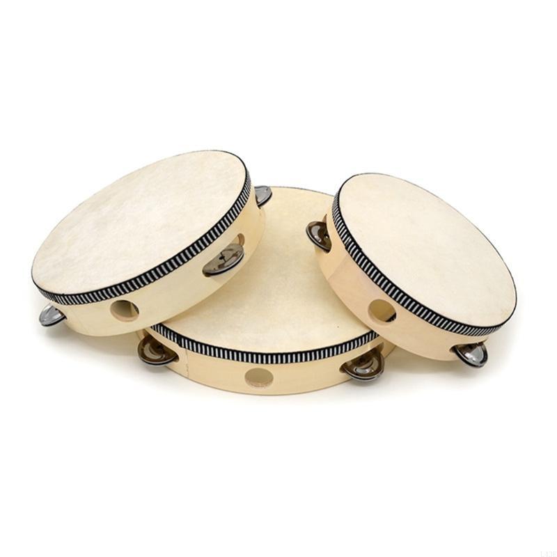 Tambourines with Metal Bells D - Tambourine Hand Drum 评论和价格
