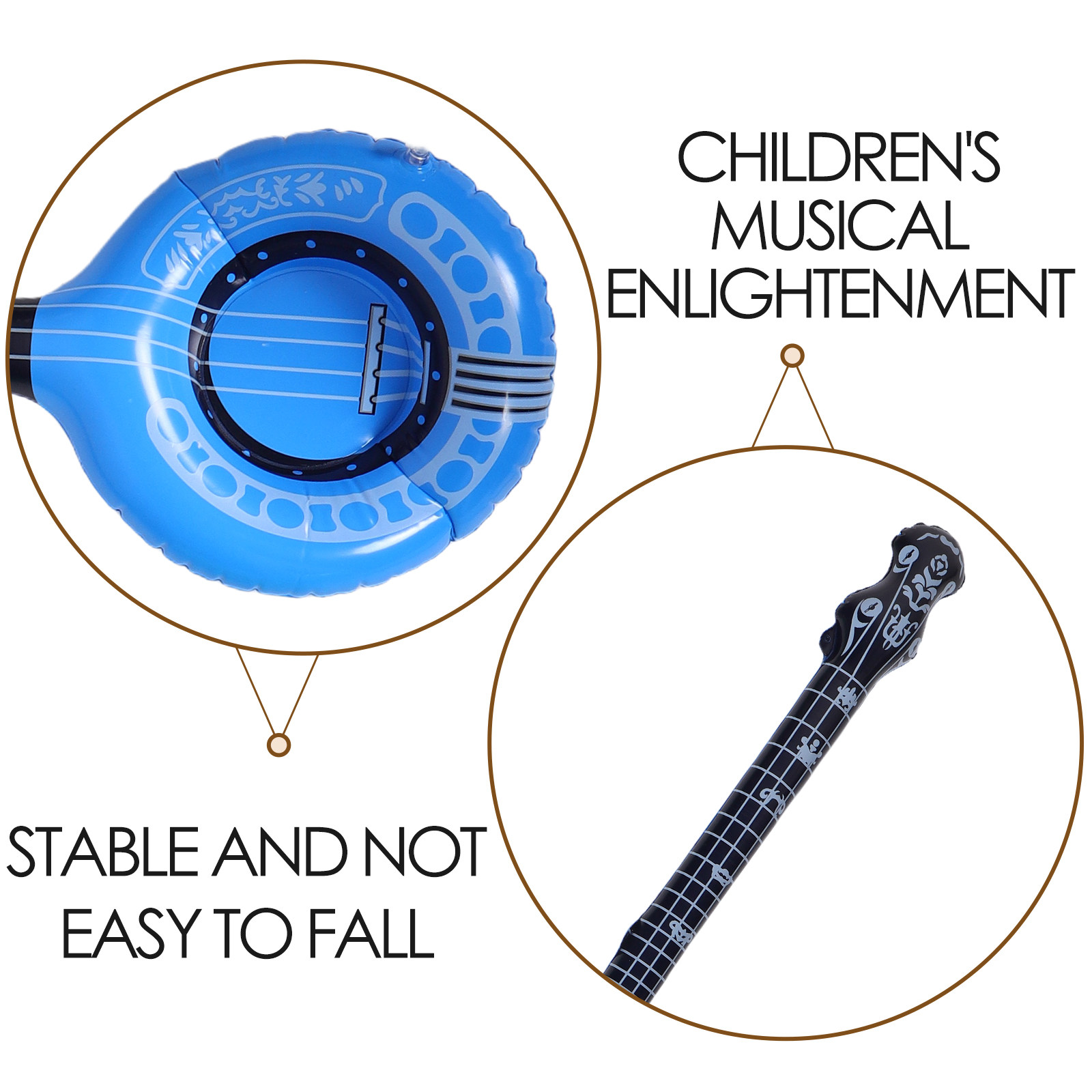 2Pcs Blow Up Inflatable Instru - Musical Instrument You Blow 评论和价格