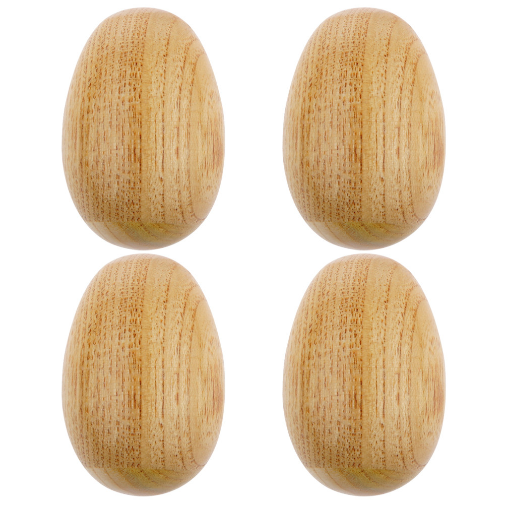 4Pcs Natural Wood Egg Maracas  - Musical Instrument Groups 评论和价格